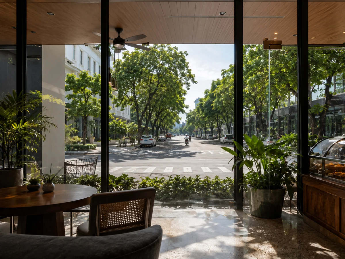 Mặt Bằng F&B Hàn Thuyên – view