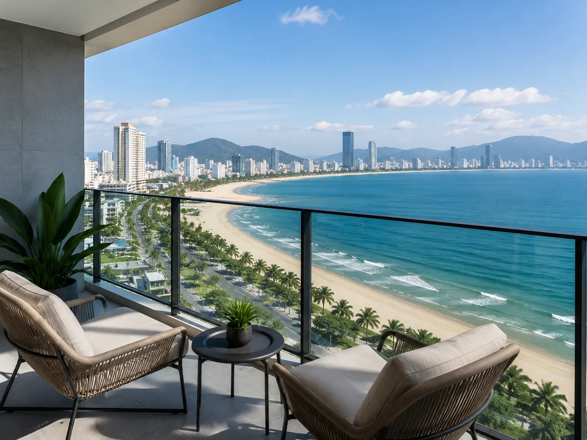 Căn Hộ View Biển Mỹ Khê – ban công