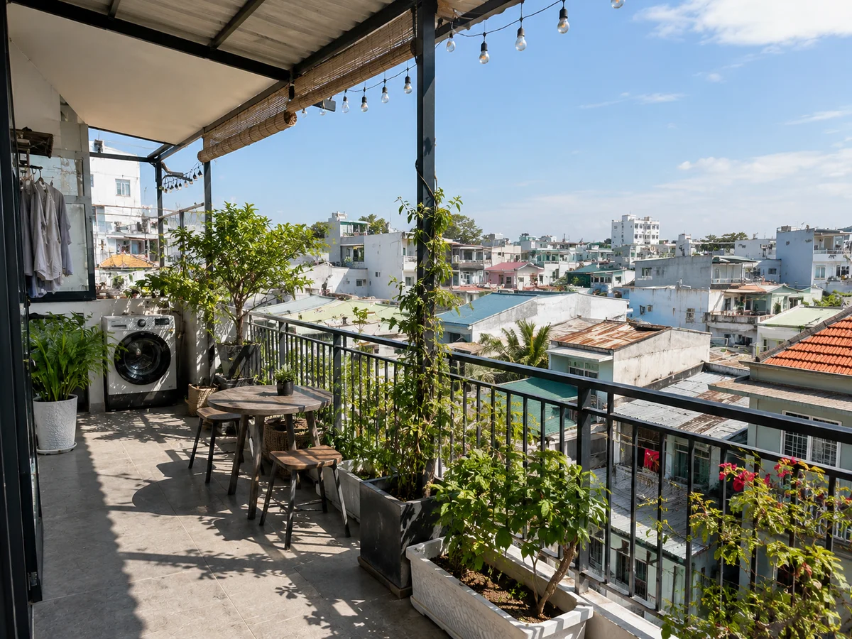 Nhà Phố 4 Tầng Thanh Khê – ban công