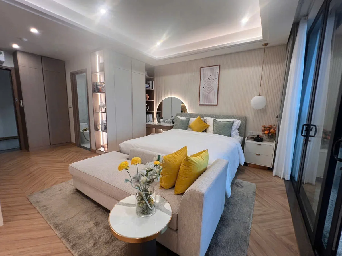 Toàn cảnh phòng ngủ studio Sun Symphony 2